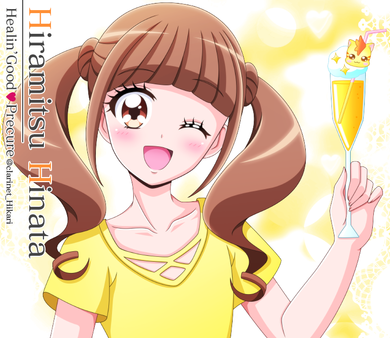 hiramitsu hinata and nyatoran (precure and 1 more) drawn by hikari_(hikari_no_kobako)