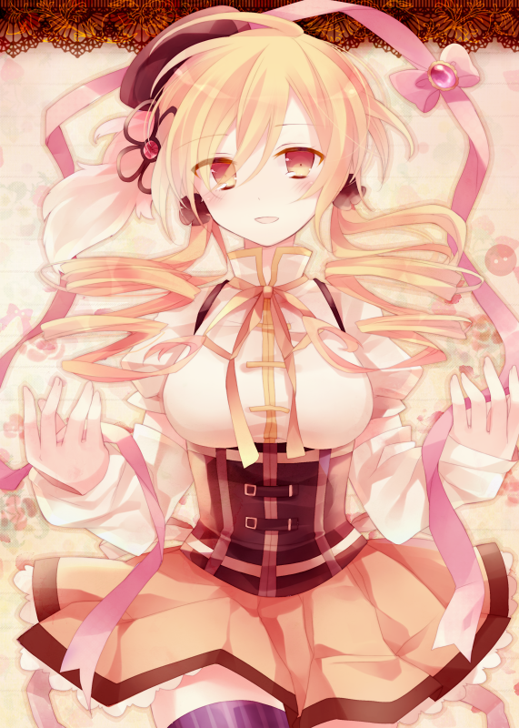 tomoe mami (mahou shoujo madoka magica) drawn by ibara_riato