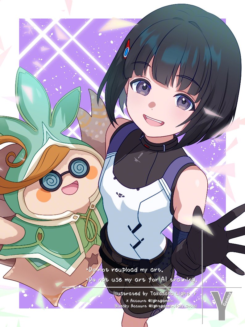 lin lee koo and tatsu (xenoblade chronicles and 1 more) drawn by takasaka_light