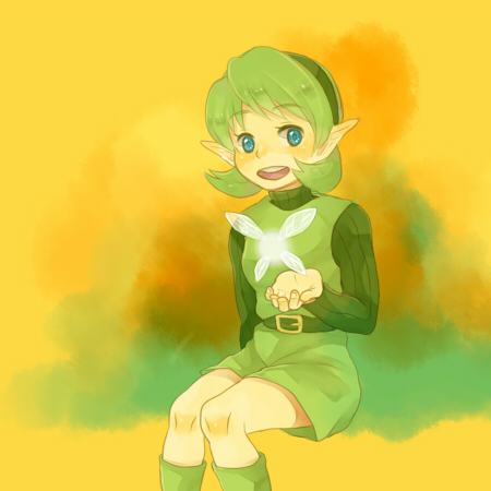 saria (the legend of zelda and 1 more) drawn by kutta