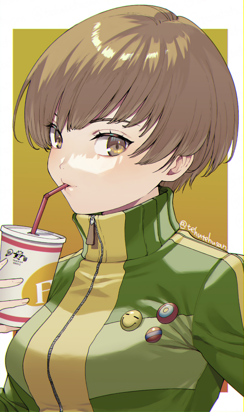 satonaka chie (persona and 1 more) drawn by murata_tefu