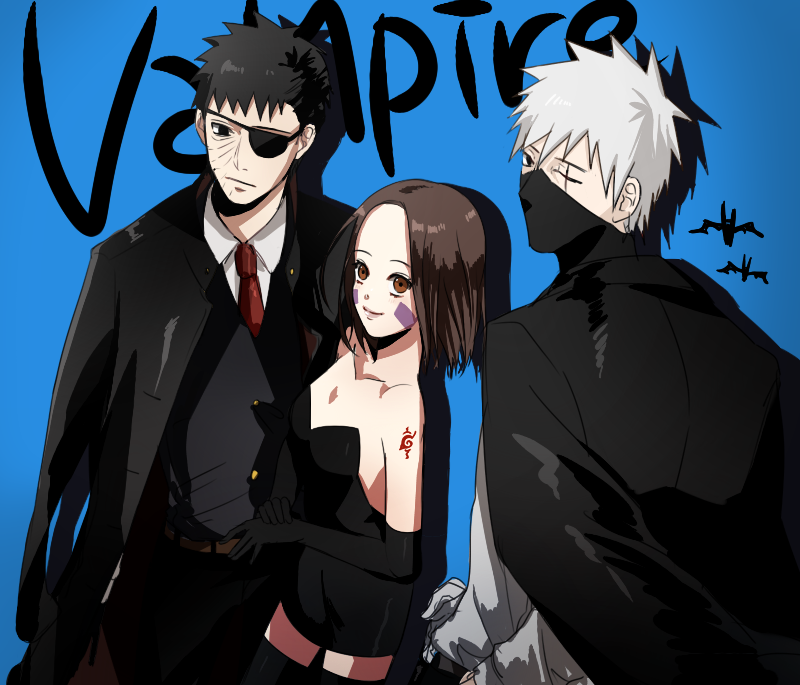 hatake kakashi, uchiha obito, and nohara rin (naruto) drawn by ahri_(will)
