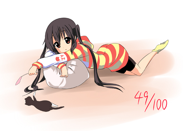 nakano azusa (k-on!) drawn by kurou_(quadruple_zero)