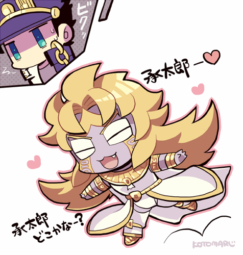 kujo jotaro, dio brando, and heaven ascended dio (jojo no kimyou na bouken and 1 more) drawn by kotorai