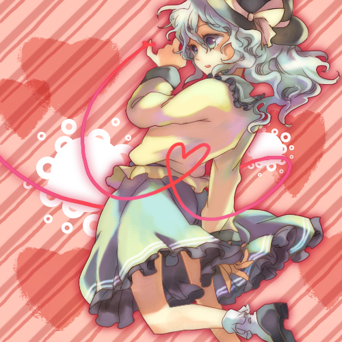 komeiji koishi (touhou) drawn by miya_(tsumazukanai) and popoin