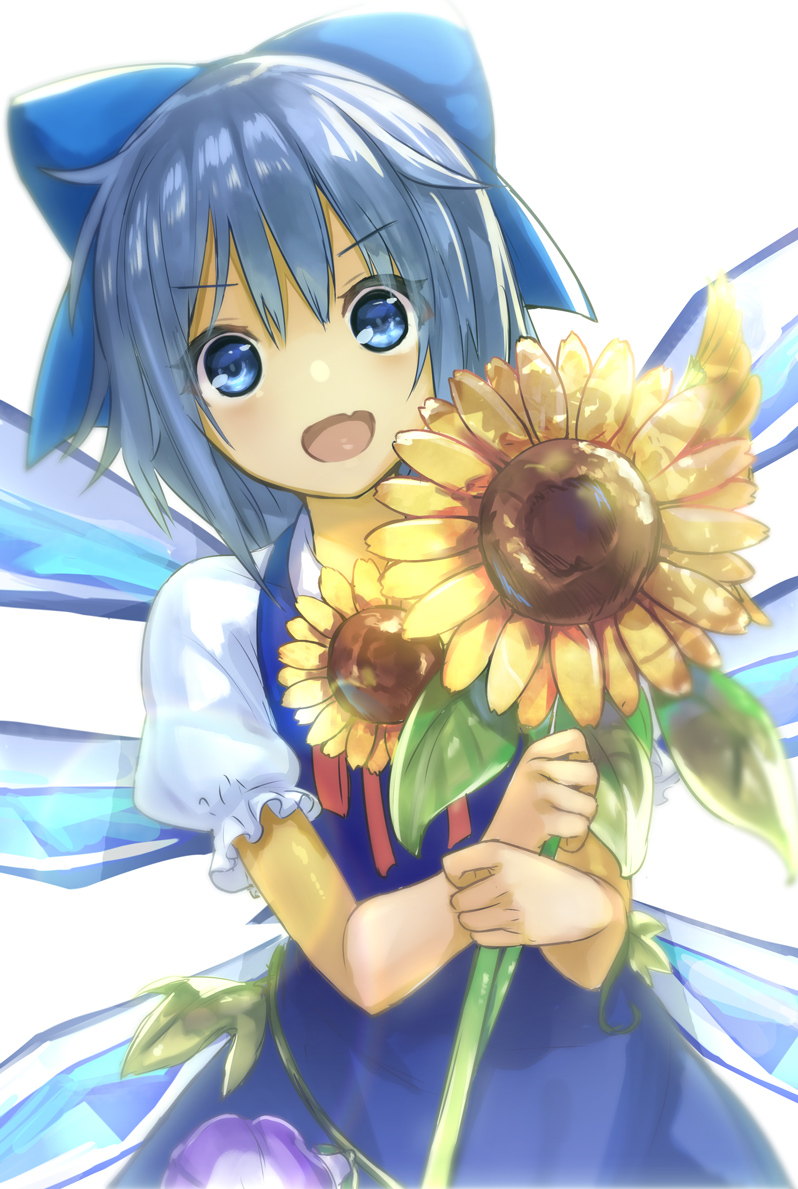 cirno and tanned cirno (touhou and 1 more) drawn by minutachi