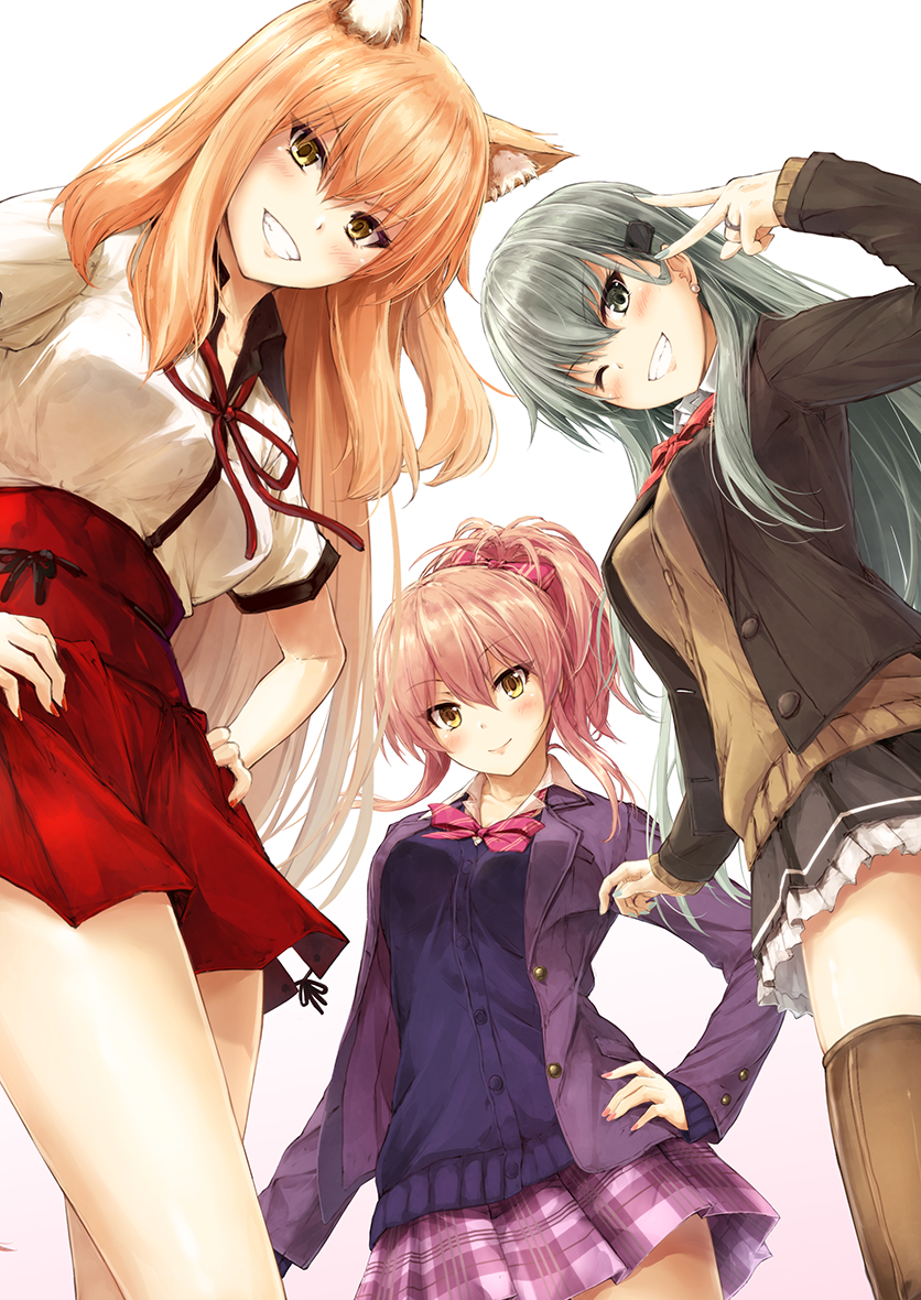 suzuya, jougasaki mika, suzuya kai ni, and suzuka gozen (kantai collection and 4 more) drawn by suien
