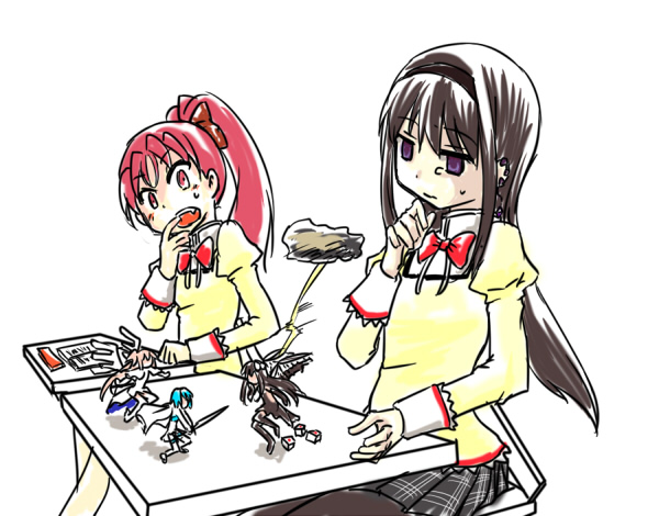 akemi homura, kaname madoka, miki sayaka, sakura kyoko, ultimate madoka, and 1 more (mahou shoujo madoka magica and 1 more) drawn by ichigen