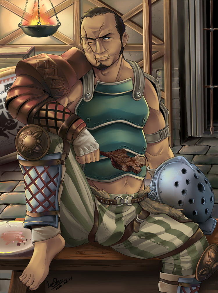 gladiator begins drawn by celadus and ian_shen