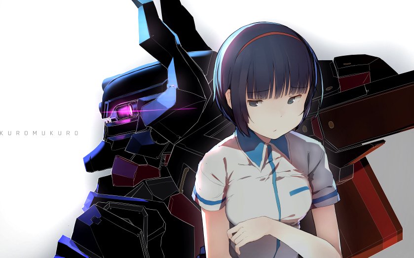 shirahane yukina and kuromukuro (kuromukuro) drawn by fuu_fuu