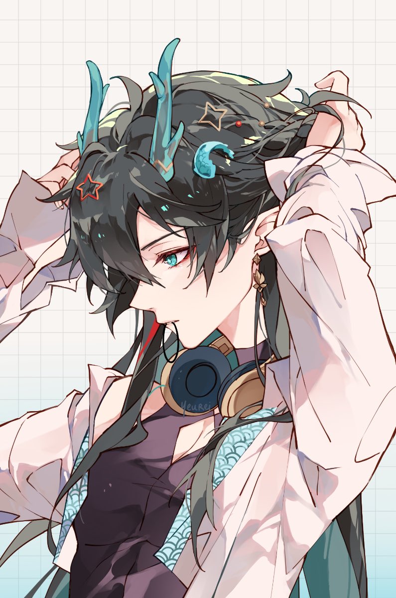 dan heng (honkai and 1 more) drawn by yeurei