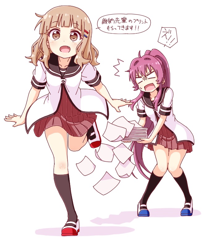 oomuro sakurako and sugiura ayano (yuruyuri) drawn by pontasu