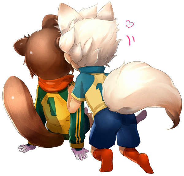 endou mamoru and gouenji shuuya (inazuma eleven) drawn by garamgum