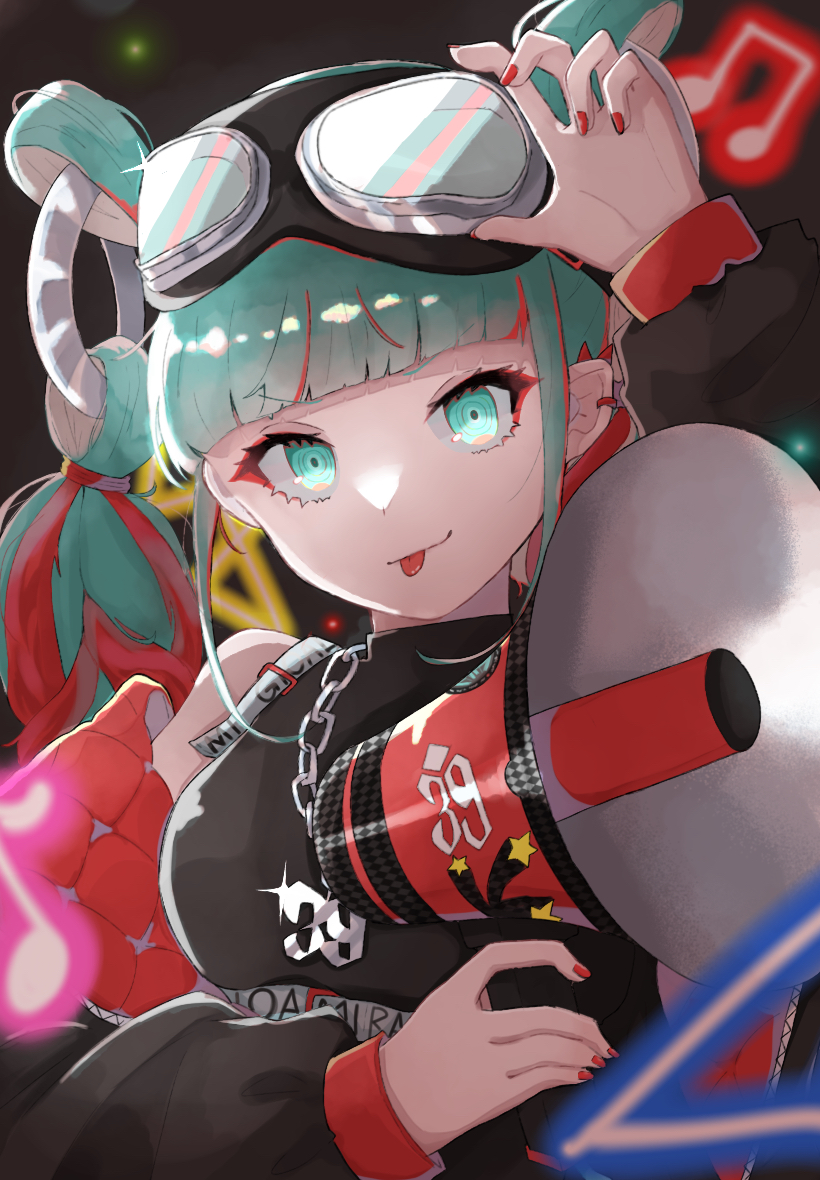 hatsune miku and magical mirai miku (vocaloid and 1 more) drawn by uparupa_04
