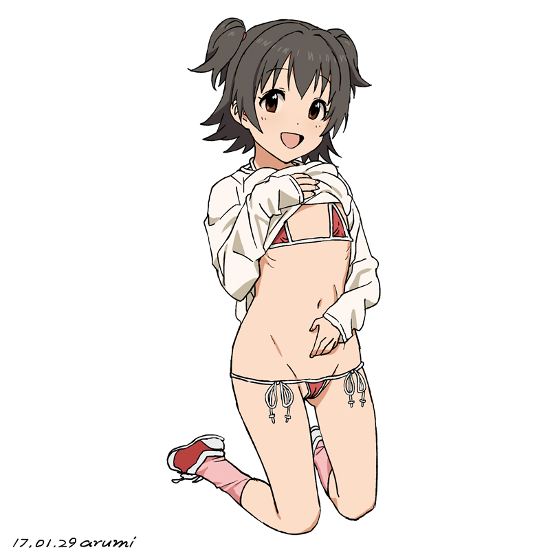 akagi miria (idolmaster and 1 more) drawn by baba_arumi