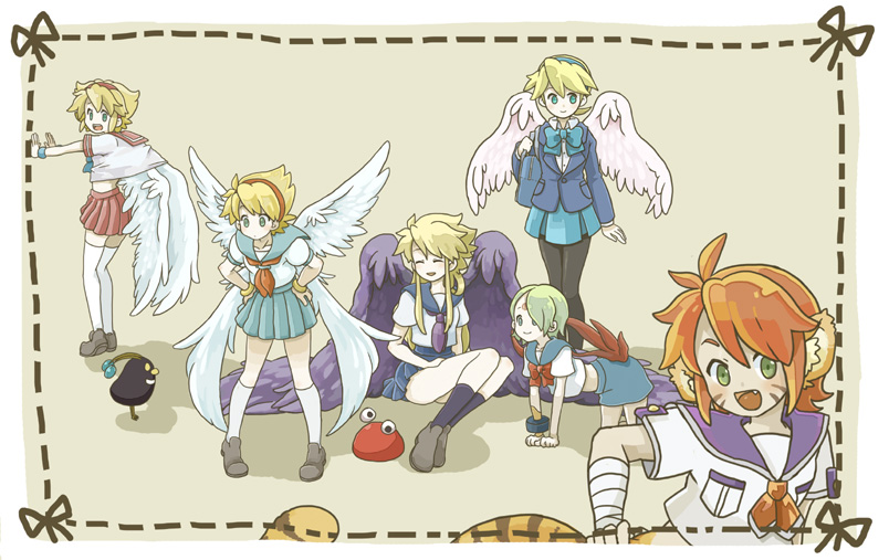 katt and nina (breath of fire and 5 more) drawn by ikko117