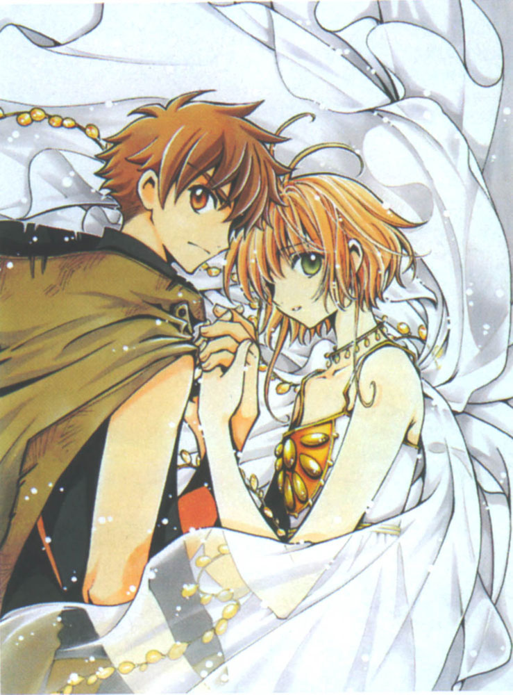 sakura hime and xiaolang (tsubasa chronicle) drawn by clamp_(circle)