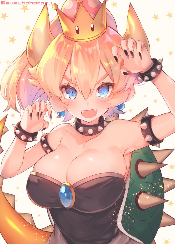 bowsette (mario and 1 more) drawn by suzuho_hotaru