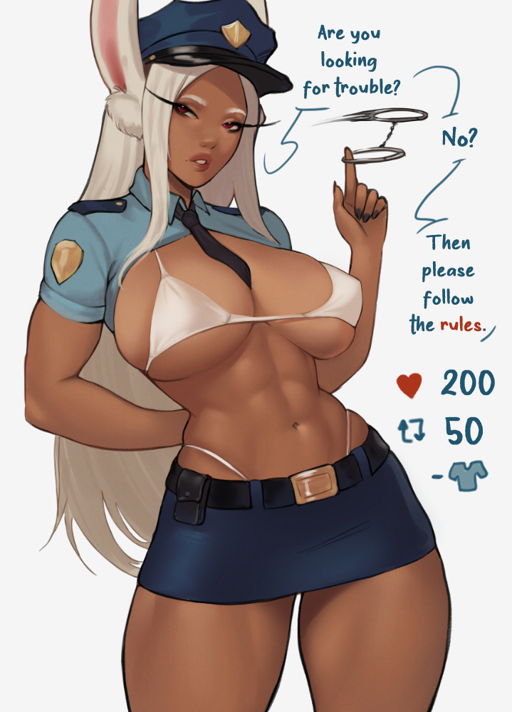 mirko (boku no hero academia) drawn by holy_meh