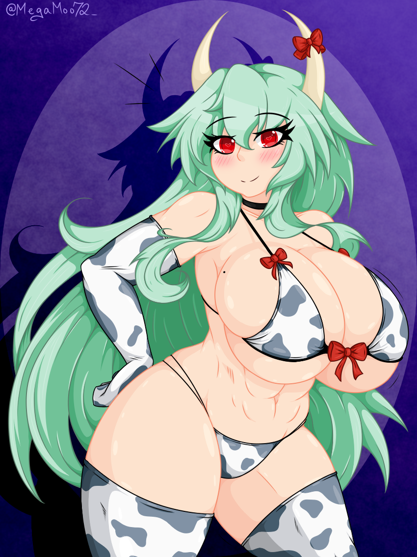 kamishirasawa keine and ex-keine (touhou) drawn by megamoo