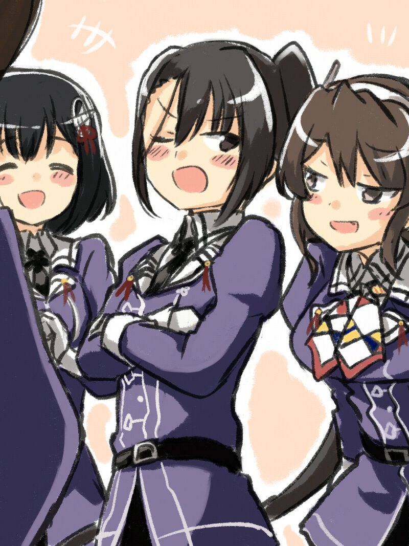 ashigara, haguro, nachi, myoukou, ashigara kai ni, and 3 more (kantai collection) drawn by engiyoshi