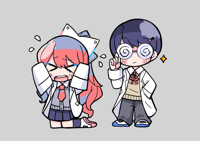 nanawo akari and sou (indie utaite and 1 more) drawn by terada_tera