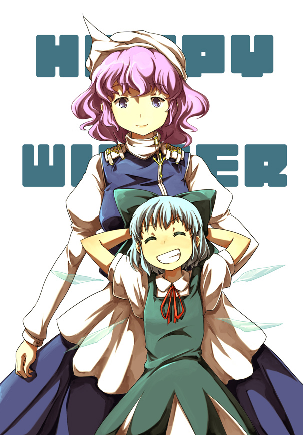cirno and letty whiterock (touhou) drawn by mishima_hiroji