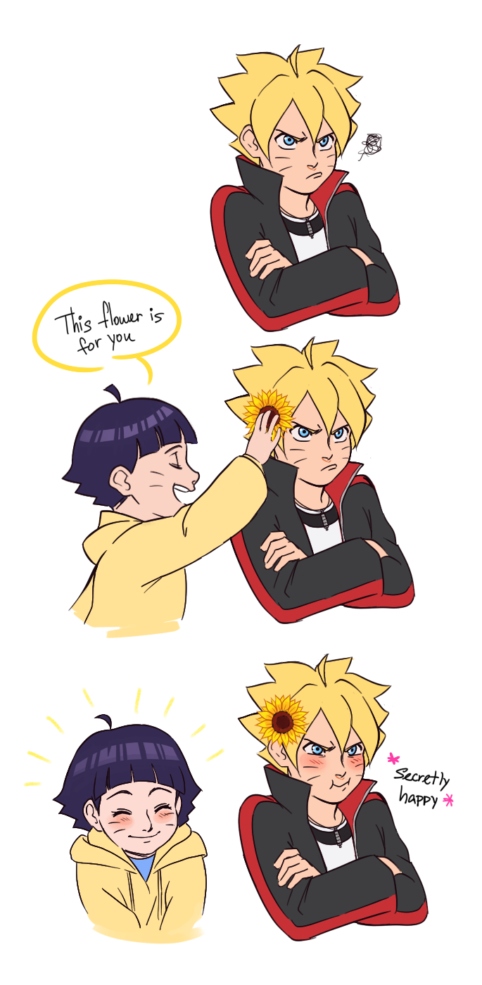 uzumaki boruto and uzumaki himawari (naruto and 1 more) drawn by purpurart