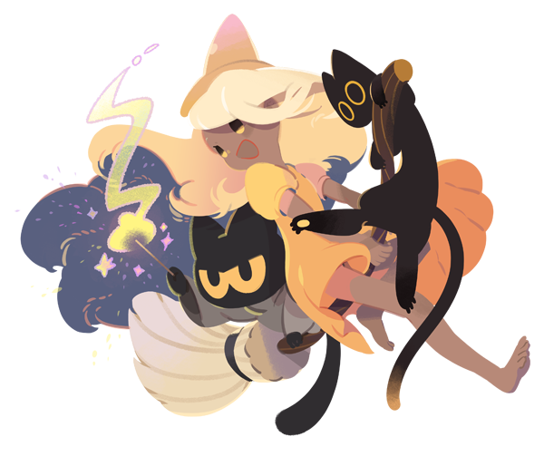 momo and yellow (google and 1 more) drawn by maruco