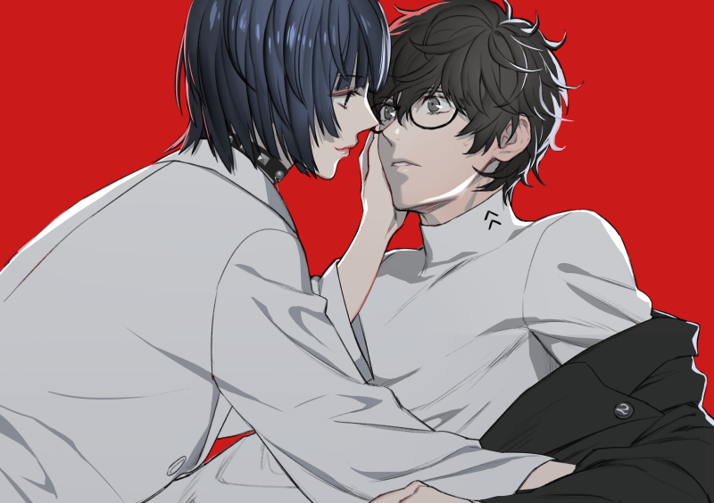 amamiya ren and takemi tae (persona and 1 more) drawn by minato_(robin)