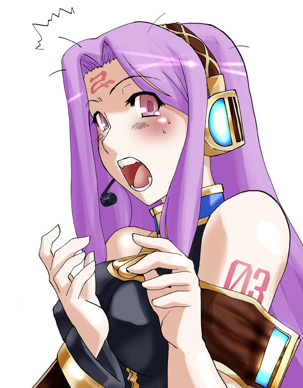 megurine luka, medusa, and asakawa yuu (fate and 2 more) drawn by tat