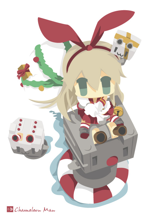 shimakaze and rensouhou-chan (kantai collection) drawn by chameleon_man_(three)