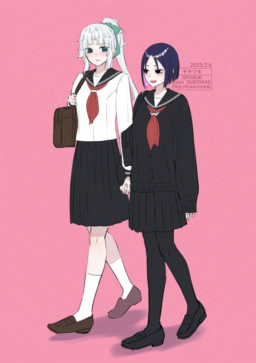 yui shousetsu and ushi gozen (fate and 1 more) drawn by titiduki_(manman-ya)