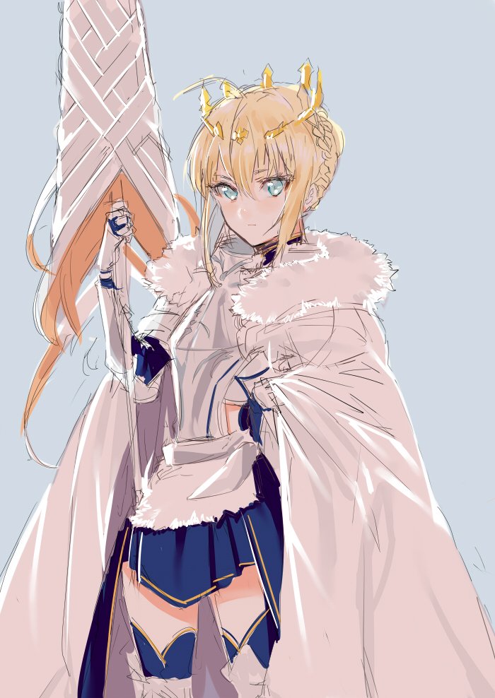 artoria pendragon (fate and 2 more) drawn by pinch_(nesume)