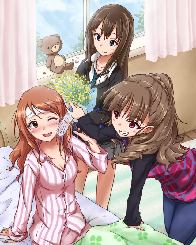 shibuya rin, hojo karen, and kamiya nao (idolmaster and 1 more) drawn by chigusa