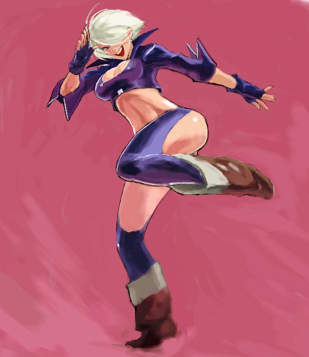 angel (the king of fighters and 1 more) drawn by sochie