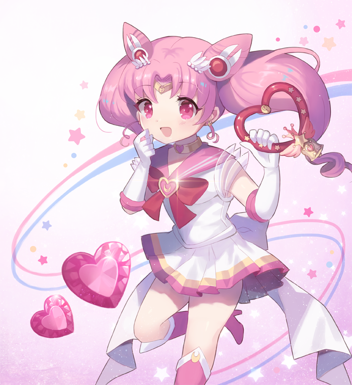 chibi usa, sailor chibi moon, and super sailor chibi moon (bishoujo senshi sailor moon and 1 more) drawn by lunaticmed