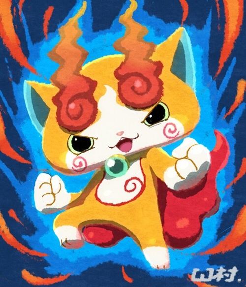 jibakoma (youkai watch and 1 more) drawn by 33333_33333