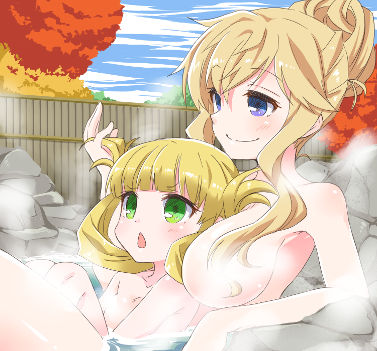 ohtsuki yui and mary cochran (idolmaster and 1 more) drawn by azuma_ezu