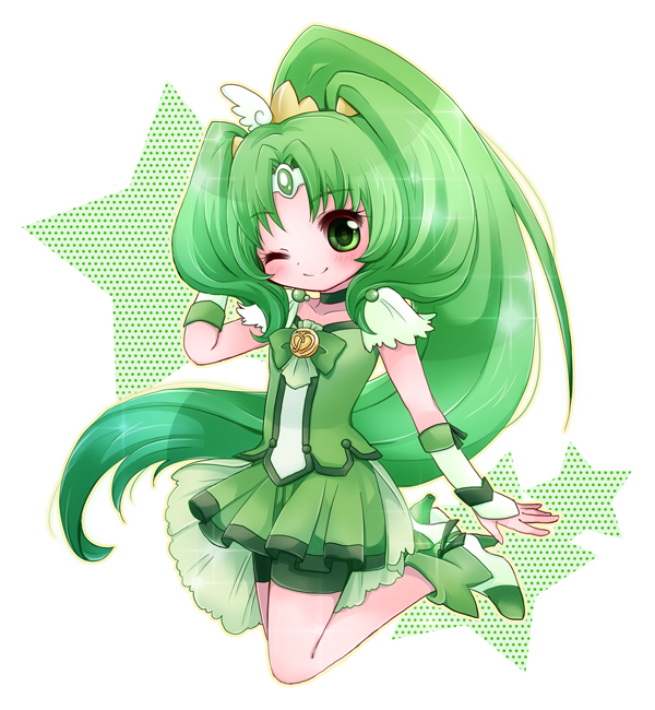 midorikawa nao and cure march (precure and 1 more) drawn by sakurya