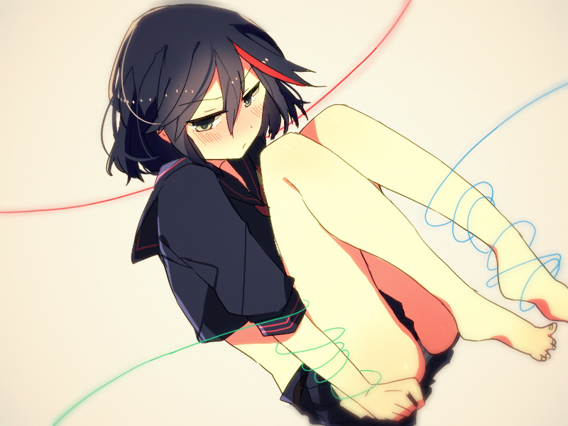 matoi ryuuko and senketsu (kill la kill) drawn by anko_(kirikiri)