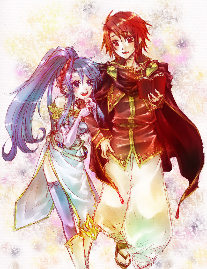 tailtiu and azelle (fire emblem and 1 more) drawn by yuzuru_kashiwagi
