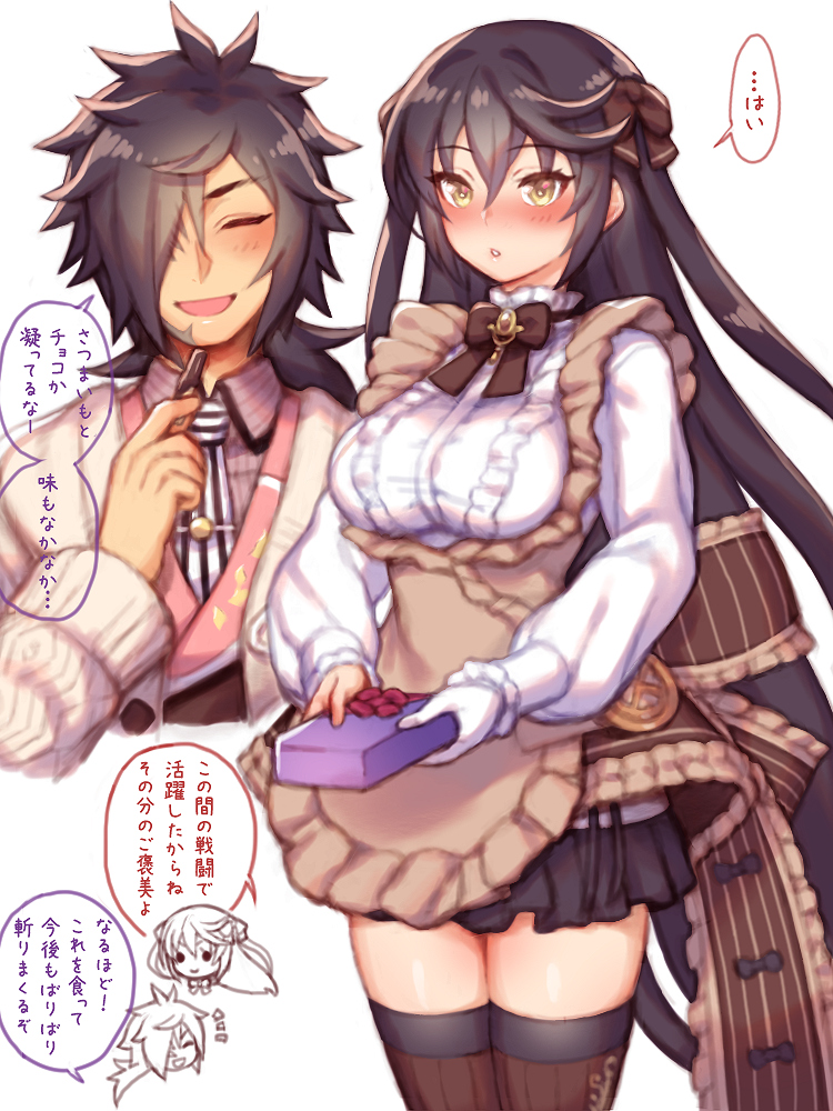 velvet crowe and rokurou rangetsu (tales of and 1 more) drawn by folks_(nabokof)