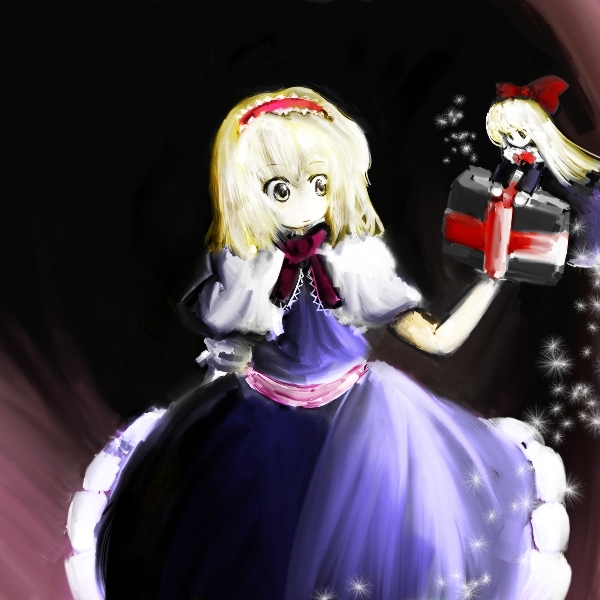 alice margatroid and shanghai doll (touhou) drawn by tntn