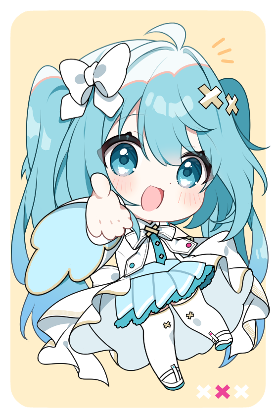 hatsune miku and hiramado miku (vocaloid and 2 more) drawn by yuni_(irohasuiroiro)