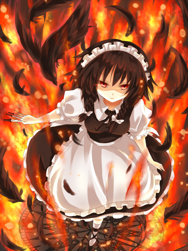 izayoi sakuya and julius emery (touhou and 1 more) drawn by awai_shiro