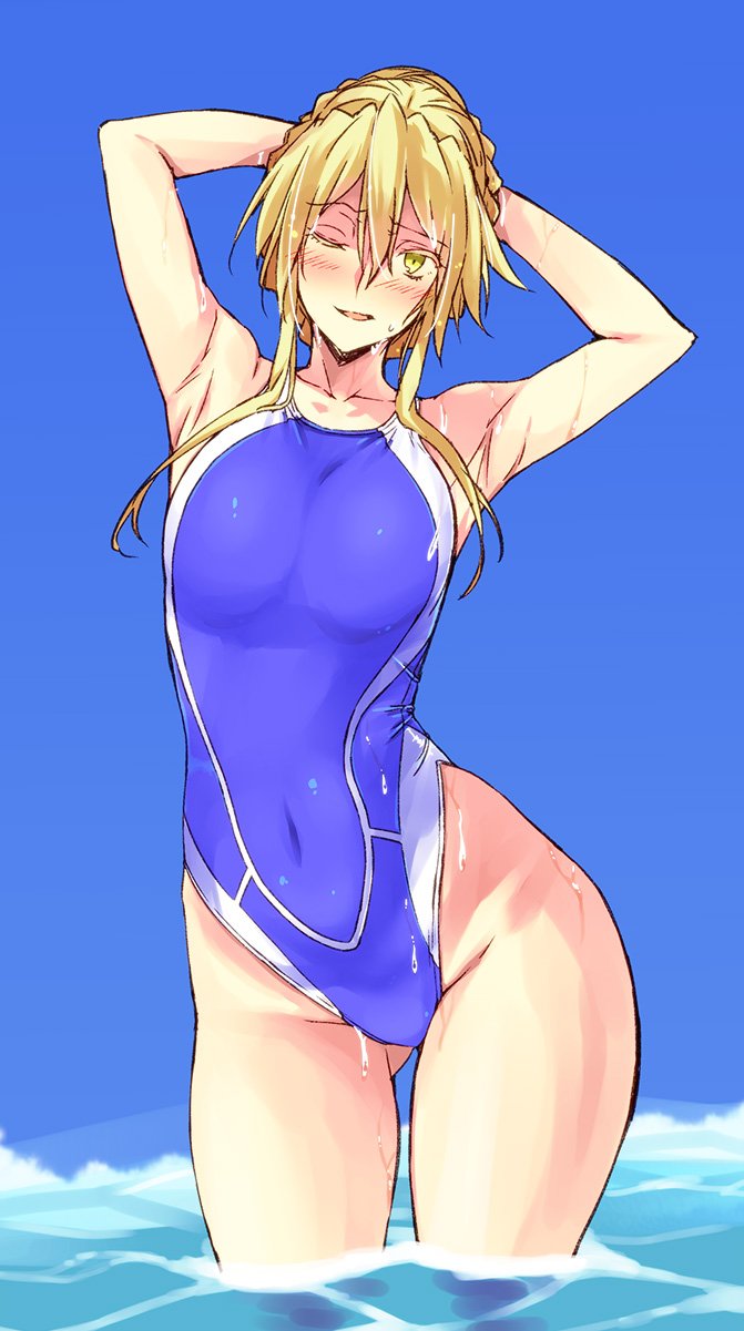 artoria pendragon (fate and 1 more) drawn by suhamaya