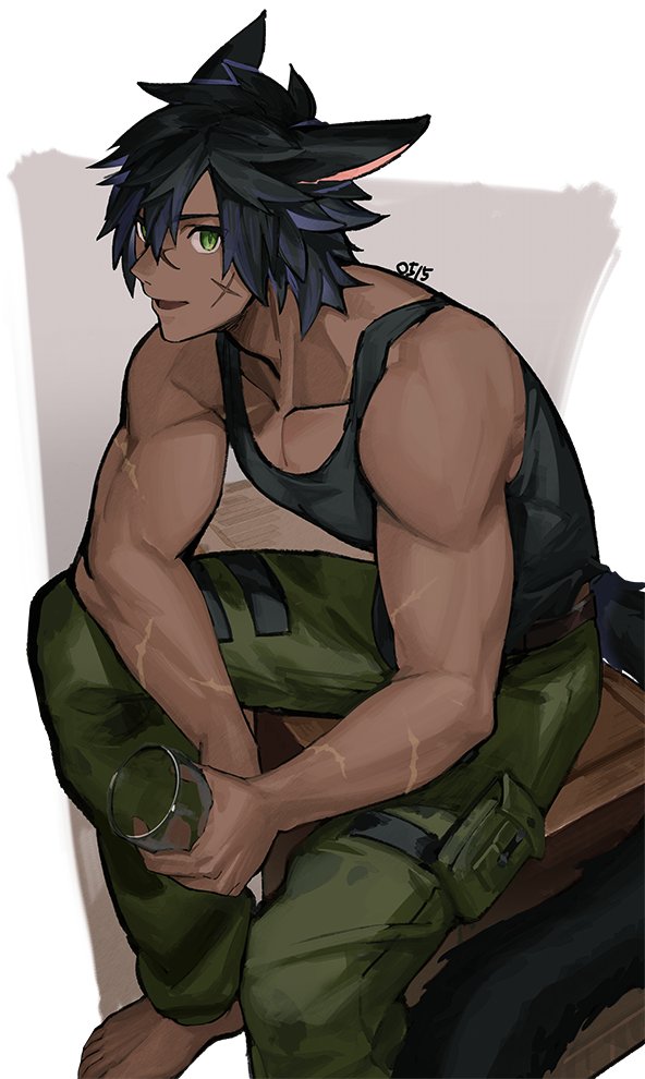warrior of light (final fantasy and 1 more) drawn by mn_(zig_r14)