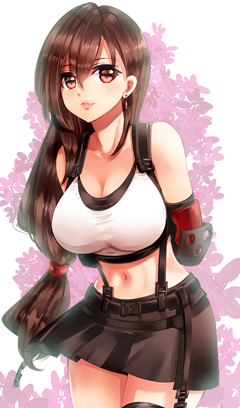 tifa lockhart (final fantasy and 2 more) drawn by nagare