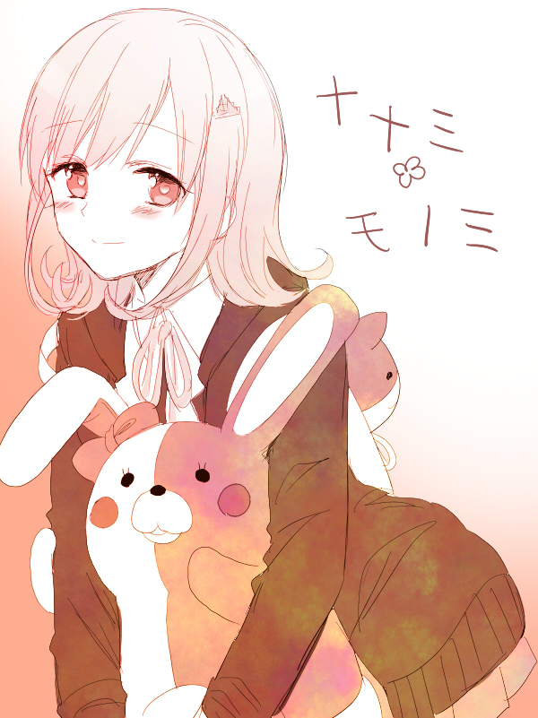 nanami chiaki and monomi (danganronpa and 1 more) drawn by usami_(zenyasai)